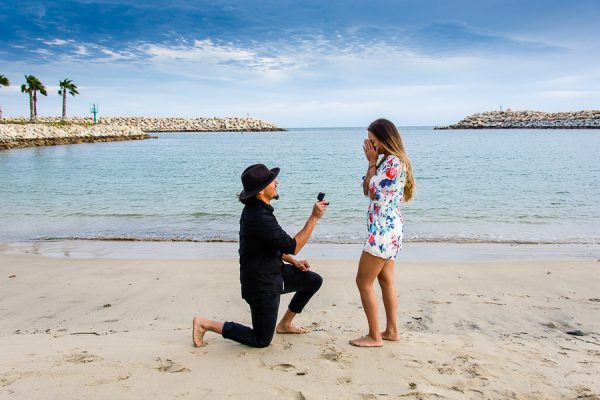 cabo wedding proposal photography